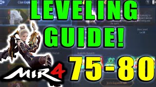 MIR4 Leveling Guide 75  80 Best AFK Spots and Tips for Magic Square Secret Peak Builds [upl. by Hedaza343]