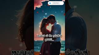 ආදර වදන්  Love wadan  Sinhala wadan ❣️‎Hithuvakkarakolla shorts wadan whatsappstatus [upl. by Seward]