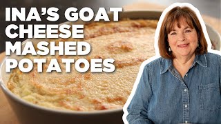 Ina Gartens MakeAhead Goat Cheese Mashed Potatoes  Barefoot Contessa  Food Network [upl. by Selia348]