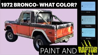 CHOOSING THE PERFECT BRONCO COLOR PAINT amp RAPTOR LINER raptorliner raptor painting [upl. by Gustave701]