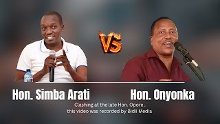 Fiery Exchange Onyonka and Simba Arati Clash At Opore Burial Ceremony [upl. by Enelehs]