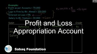 Profit and Loss Appropriation Account Accounting Lecture  Sabaqpk [upl. by Barden]