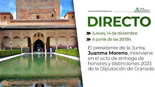 Entrega de distinciones de la Diputación de Granada [upl. by Adigirb]