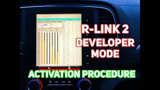 R Link 2 Developer Mode Activation Tutorial  Renault RLink 2 Debug Mode [upl. by Yssak]