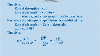 Adsorption Lecture 3 Langmuir Adsorption Isotherm [upl. by Adriaens]