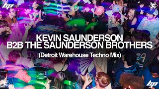 Big Pink 1 Year  Kevin Saunderson B2B The Saunderson Brothers  Detroit Warehouse Techno [upl. by Ahsauqal]