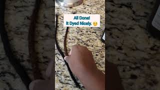 How to Dye Loc Extensions with Hydrogen Peroxide 😱 shortviral shortsfeed [upl. by Eedyak]