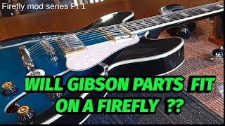 PICKGUARD INSTALLATION FIREFLY 335 Guitar mods Pt 1 [upl. by Hsirrehc]