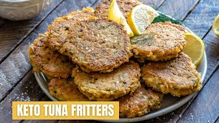 Keto Tuna Fritters Recipe – How To Make Fish Fritters – Blondelish [upl. by Teodoro675]