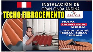 CURSO WEBINAR INSTALACIÓN PROYECTO DE TECHO GRAN ONDA ANDINA FIBROCEMENTO ETERNIT PERU [upl. by Alien]