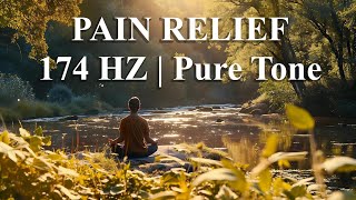 Black Screen  174 Hz Pure Tone Sound Bath for Pain Relief  Deep Healing Frequency [upl. by Erodisi]