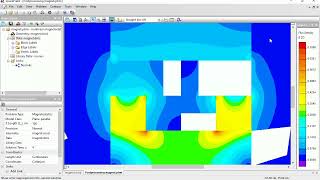 Simulation of a permanent magnet and a steel keeper with QuickField FEA software [upl. by Airamalegna]