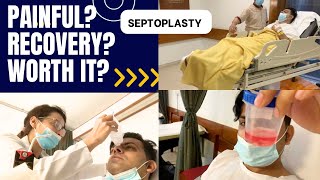 Septoplasty vlog  Nose surgery  AKUH  is Septoplasty painful [upl. by Rehptsirhc749]