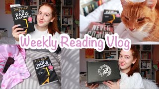 Weekly Reading Vlog 🍓 Thrillers Book Hauls and Reading in the Park [upl. by Llovera]