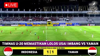 🔴 LIVE 1930 WIB  TIMNAS INDONESIA VS YAMAN  LAGA KE 3  AFC U20 Asian Cup 2025 Qualifiers [upl. by Musihc]