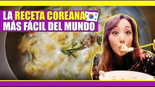 LA RECETA COREANA MÁS FÁCIL DEL MUNDO PARA HACER EN CASA  JiniChannel [upl. by Amary505]