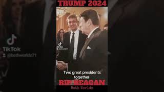 🐘A Picture of 2 Great Presidents together Ronald Reagan amp Donald Trump shorts viral trending [upl. by Hornstein547]