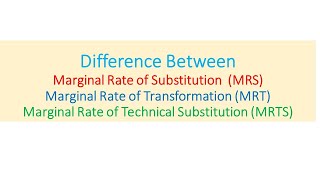 Difference between MRS MRT amp MRTS [upl. by Sauder]