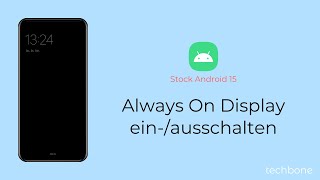 Always On Display einschalten oder ausschalten Android 15 [upl. by Helaine644]