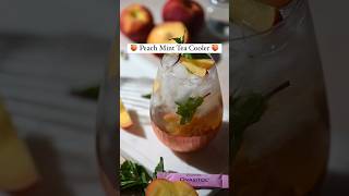 PCOS Friendly Mocktail Peach Mint Tea Cooler 🍹pcos [upl. by Dnumyar]