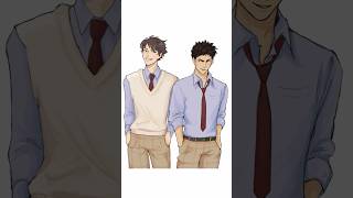 Iwaoi in my style haikyuu oikawa iwaizumi anime fanart animefanart haikyuufanart [upl. by Clifford]