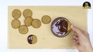 Peanut Butter Cookies  Erdnussbutter Cookies  كوكيز زبدة الفول السوداني [upl. by Amein656]