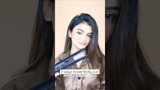 2 Ways To Curl with Hair Straightener byLily Englandshorts veenionscurlingwithastraight [upl. by Carena]