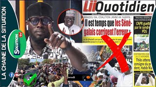 SOHAIBOU DEMENT LE JOURNAL LI QUOTIDIEN ISMAGE YIMOU GOUGAL DOU DEUGU SA NDIOGOU DECORTIQUE [upl. by Latsyc]