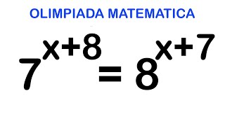 PREGUNTA DE OLIMPIADA MATEMATICA  ECUACIÓN EXPONENCIAL [upl. by Ayyidas615]