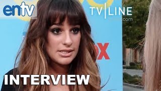 Glee Season 4 Scoop Lea Michele Talks Rachels New Man amp More [upl. by Anairb247]