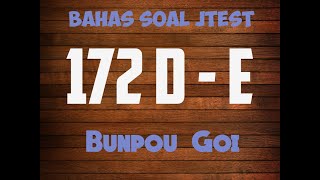 Pembahasan Soal JTEST172 levelDE N3 N4 Bunpou [upl. by Carmelia]