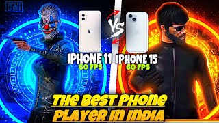 TODAY CHALLENGE ￼HIGH AND DEVICE PLAYER IPHONE 15 VS IPHONE 11 ⁉️ can I win this match 😰￼ [upl. by Ahse]