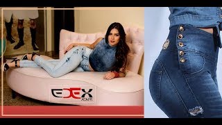 Calça Jeans feminina Edex cintura alta baixa com elástico Vários modelos lindos [upl. by Erb247]