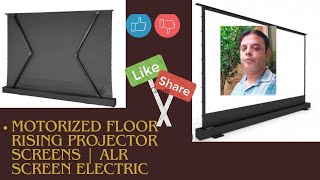 Motorized Floor Rising Projector Screens  Alr screen electric 👆👍home theatre projection screen🇮🇳🌹 [upl. by Annaiviv878]