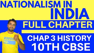 NATIONALISM IN INDIA FULL CHAPTER  CLASS 10 CBSE HISTORY [upl. by Bren]