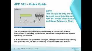 Flygt  APP 541 Controller Quick Guide [upl. by Seravaj]