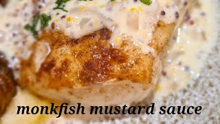 monkfish recipe  mustard sauce  leeks  hasselback potatoes [upl. by Thebazile]