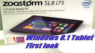 Zoostorm SL8 i75 Windows 81 Tablet Zoostorm Windows WindowsTablet ZoostormSL8i75 [upl. by Gunilla]