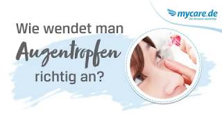 Wie wendet man Augentropfen richtig an [upl. by Liggett665]