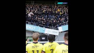 Stand collapses at Dutch stadium with Vitesse Arnhem fans [upl. by Correy536]