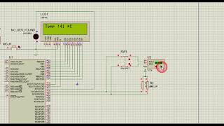 PIC16F877A with TC74  Thermal Sensor  I2C Communication  Hi  Tech C Compiler [upl. by Akcirehs]