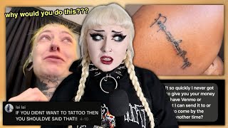 The WORST Tattoo Artist on TikTok [upl. by Essam111]