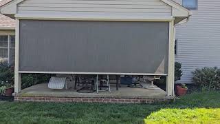 Alutech Power Screen installed on a Porch [upl. by Reisfield663]