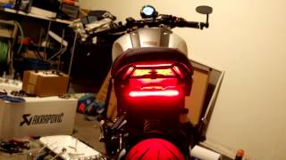 XSR900 modified brake light  turn signals  running light [upl. by Ecenaj14]