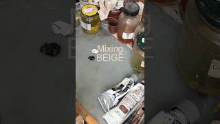 How To Mix Beige Color 🎨 colormixing painting [upl. by Adnoluy]