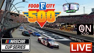 🔴Food City 500 Bristol Motor Speedway Live Nascar Cup Series Race Audio Live Leaderboard amp Stats [upl. by Eittol212]