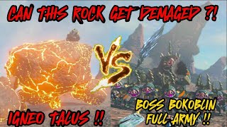 BOSS BOKOBLIN FULL ARMY VS IGNEO TALUS  The Legend of Zelda Tears of the Kingdom [upl. by Naashom]