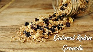 Crunchy Comfort To Go  Oatmeal Raisin Granola [upl. by Liuqa621]