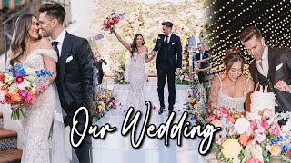 THE WEDDING DAY VLOG Behind the Scenes of the ENTIRE DAY [upl. by Nolyar498]