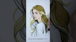 SATISFYING ASMR COLORING VIDEO relaxingcoloring drawing art coloring coloringforrelaxation [upl. by Eciruam]